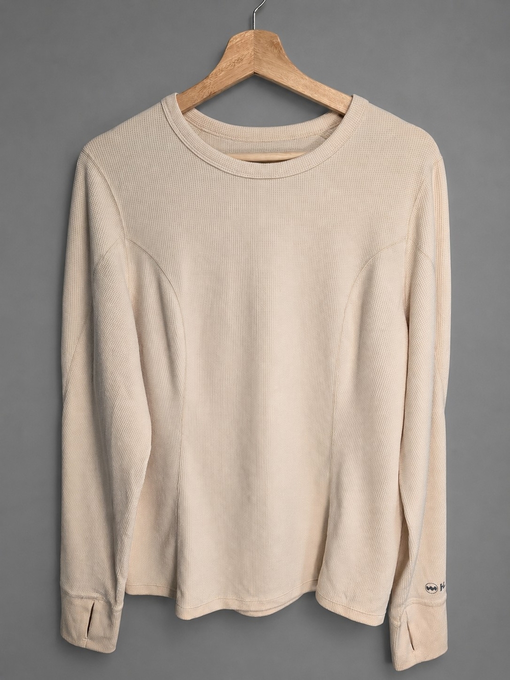 Janji Waffleloft Long Sleeve — Cream, Men's XL